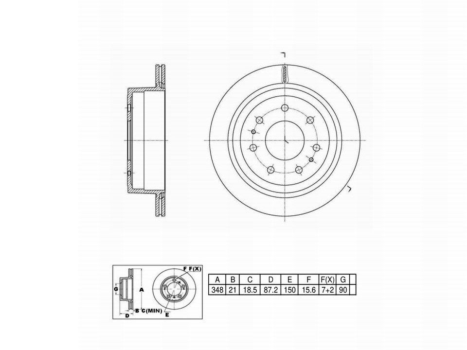 Winstop Brake Rotor, Rear WS248798, Ford F-150 2011
