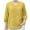 Yellow-women's tees, variant on Dazajoo Floral Embroidered Tops Women Cotton Linen Shirts 3/4 Sleeve Ethnic Style Peasant Tee V Neck Button Tunics,Yellow,XXXL