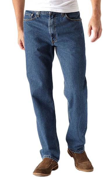 Traditional Fit Tapered Leg Jeans 