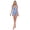 Blue, variant on Women's One Piece Swimdress Swimsuits Slimming Tummy Control Swim Dress With Detachable Skirt, Snowflake Red Plaid