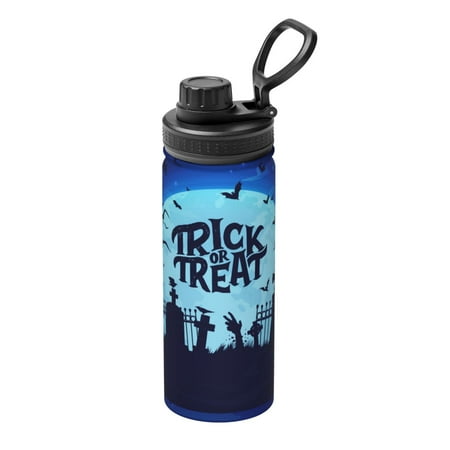 

Gaeub Halloween Trick Or Treat Print Stainless Steel Water Bottle 18oz Sports Insulated Kettle for Women Men Suitable as a Gift