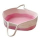 thumbnail image 4 of Cesta tejida con asas,Cesta cambiadora portátil para la parte del tocador,Cesta de Moisés para recién nacidos niños niñas de mano,Estación para cambiar pañales de bebé Rosa, 4 of 9