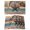 Blue, variant on Texas Star Vintage Placemats Set of 12, Berry Dark Brown Wooden Placemats for Dining Table, Place Mats for Kitchen Tabletop, Waterproof Wipeable Dining Table Mats Set