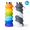 Rainbow color tie-dyed gray-white, variant on Collapsible Silicone Travel Cup 2-Pack with Lid, Food-Grade Foldable Portable Outdoor Drink Cup, Reusable Space-Saving Camping Water Cup for Hiking, Gym, Travel, Tie-Dye Color Series
