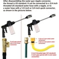 thumbnail image 5 of High Pressure Garden Hose Washer with 3 Spray Modes Turbo Water Cleaner for Plants Lawns Car Washing, 5 of 8