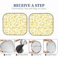 thumbnail image 7 of Uemuo Banana Printed 2 PCS Car Windshield Sun Shade, Auto Sun Heat and UV Rays Blocker, Foldable Automotive Front Window Sunshade Protector, 7 of 7