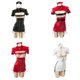 thumbnail image 2 of Vestido sexy de enfermera para mujer, uniforme sexy, ropa interior, lencería, uniforme para jugar, lencería de cuero, lencería de copla, juego de enfermera, disfrazarse, 2 of 4