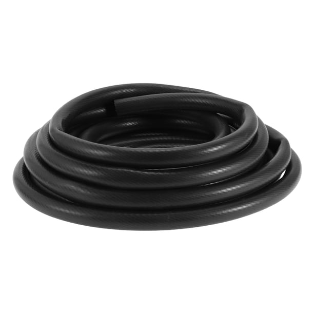 Manguera de vacío de silicona Unique Bargains Línea de vacío automotriz alta temperatura 33Ft 3/4" 19mm ID 3mm grosor 1 Pc negro 130PSI presión máxima