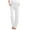 White #815, variant on Bovemsi Casual Pants for Women And Straight Solid Elastic Long Drawstring Waist Cotton with Pockets