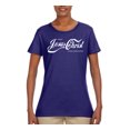 thumbnail image 2 of Enjoy Jesus Christ and Thou Shalt Never Thirst Coke Parody | Womens Inspirational/Christian Graphic T-Shirt, Purple, Small, 2 of 3