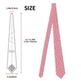 thumbnail image 3 of Naloa Strawberry and Ladybugs Print Solid Color Tie Formal Necktie for Men，Suitable for business, daily life, work, 3 of 5