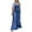 Light Blue, variant on Bigersell Jumpsuits for Women High Waist Jumpsuit Fashion Womens Ethnic Style Solid Cold Shoulder Suspender Cami Pants Jumpsuit Pull on Jumpsuits for Ladies Stretch