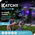 thumbnail image 3 of Katchy Outdoor + with Rechargable Battery Insect Trap - Fan Powered with UV Light - for Fruit Flies, Gnats, Mosquitoes, Moths, 3 of 11