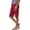 Red, variant on Gunia Women'S Capri Pants Knit Pocket Belted Casual Pants For Comfortable Everyday Wear With Functional Pockets Construction Summer Pants