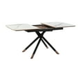 thumbnail image 5 of Kash Upholstered Dining Chair in Black Faux Leather with Black Metal Legs - Set of 2, 5 of 6