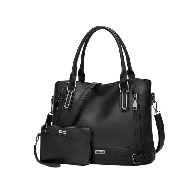 Bolsas Para Mujer De Cuero Pu Bandoleras Para Mujer De Moda Color Negro