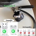 thumbnail image 3 of Funda de piel para AirPods 4 ChouxiLin a prueba de golpes negra, 3 of 9
