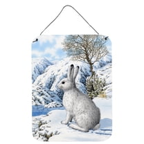 Mountain Hare White Rabbit Wall or Door Hanging Prints