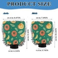 thumbnail image 3 of Qxltty Tomato Orange Pattern Car Wash Mitt 2pcs Scratch Free Lint-Free Antistatic Microfiber 8.07×11.8in, 3 of 8