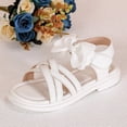 thumbnail image 6 of Gubotare Sandals Toddler Girl Girls Open Toe Princess Flat Sandals with Comfort Sole Summer Sandals Size 11 (Black,Little Kids 11), 6 of 9
