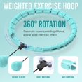 thumbnail image 4 of Aro Adelgazante de Viente con Pesas, Ejercicio para Cintura, Entrenamiento en Casa, Peso Ajustable, Hula Hoop Deportivo, Entrenar Abdomninal, 4 of 4