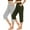 Army Green A, variant on 2 Pack Womens High Waisted Sweatpants Elastic Waist Drawstring Tie Yoga Sports Solid Color Seven Points Pants with Pocket Gray L