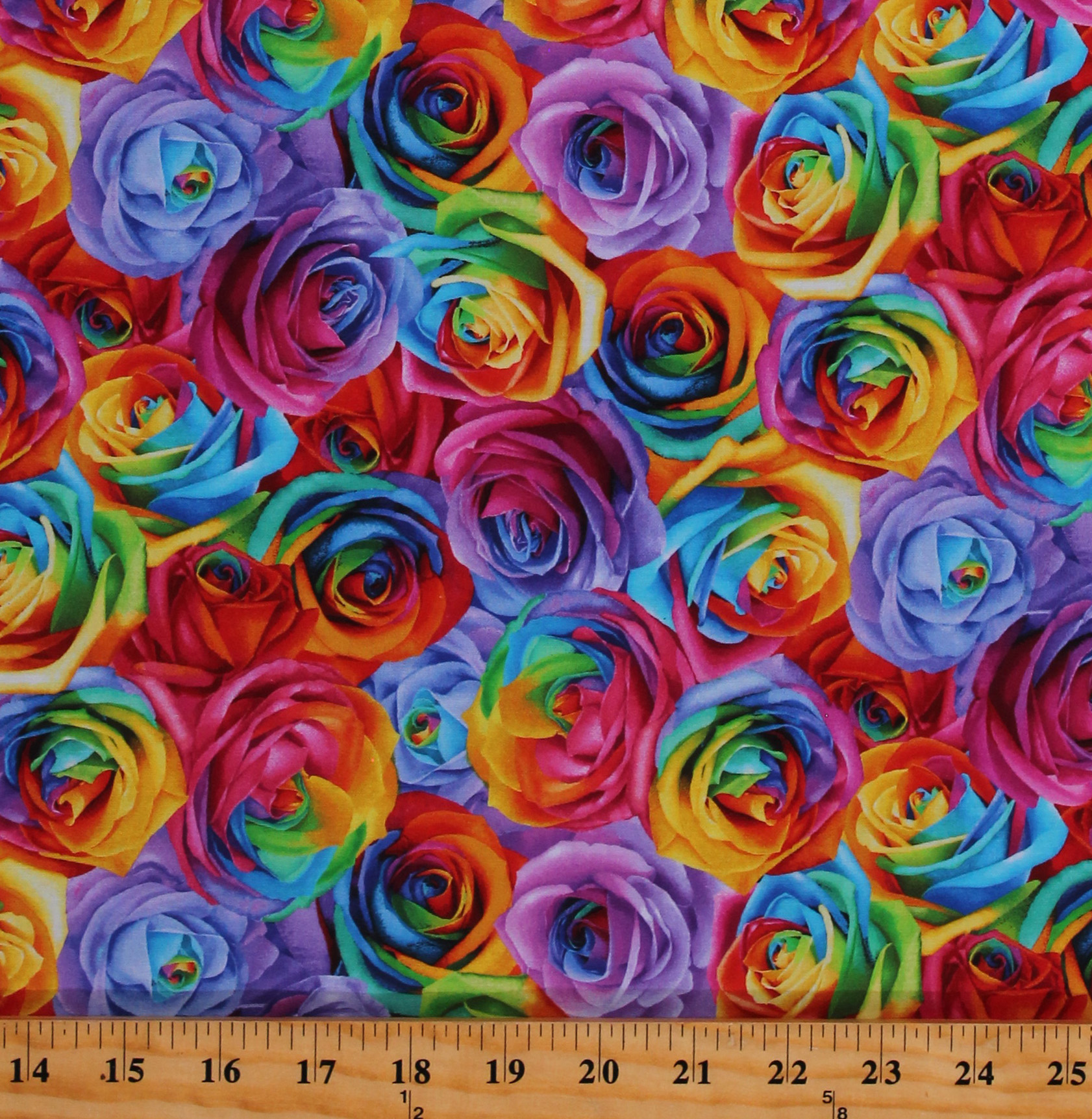 Rainbow Colored Roses