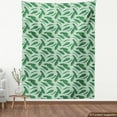 thumbnail image 3 of Ambesonne Banana Leaf Fabric by the Yard Upholstery, Cartoon Leafage, 1 Yard, Forest Green, 3 of 4