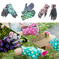 thumbnail image 4 of Lojalitet Ladies Gardening Printed Gloves Cowhide Leather for Yard Work and Daily Work, 4 of 5