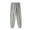 Gray, variant on Wyobmus Classic Cotton Joggers for Men Solid Color Oversized Sweatpants Casual Elastic Waist Cropped Workout Pants With Pockets Black