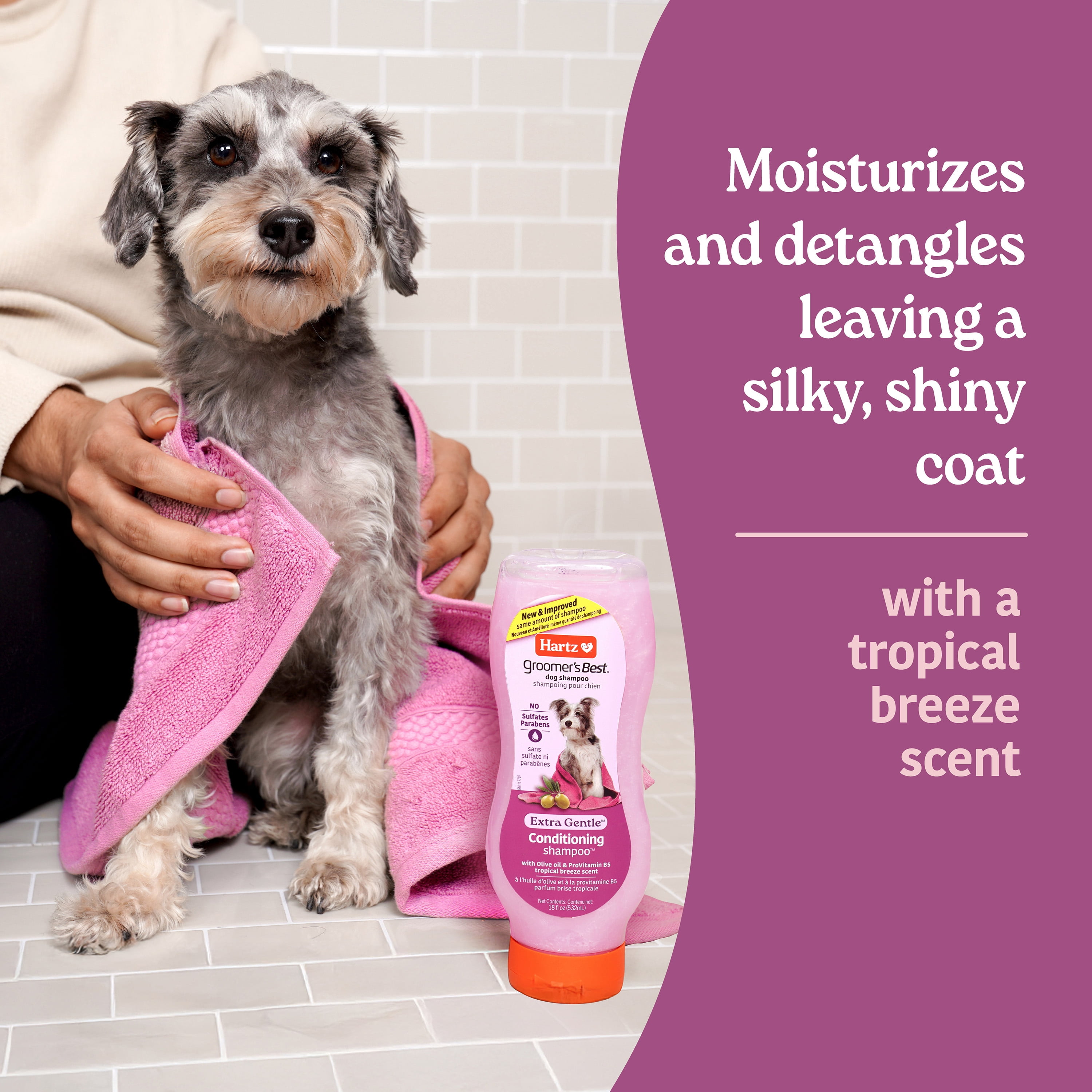 Hartz Groomer's Best Conditioning Shampoo, 18 Fl Oz