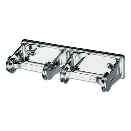Wall Tissue Dispenser - San Jamar Locking Toilet Tissue Dispenser, 12 3/8 x 4 1/2 x 2 3/4, Chrome