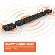 JBL Bar 1300X: 11.1.4-Channel soundbar with Detachable Surround Speakers, MultiBeam, Dolby Atmos and DTS:X®, Black