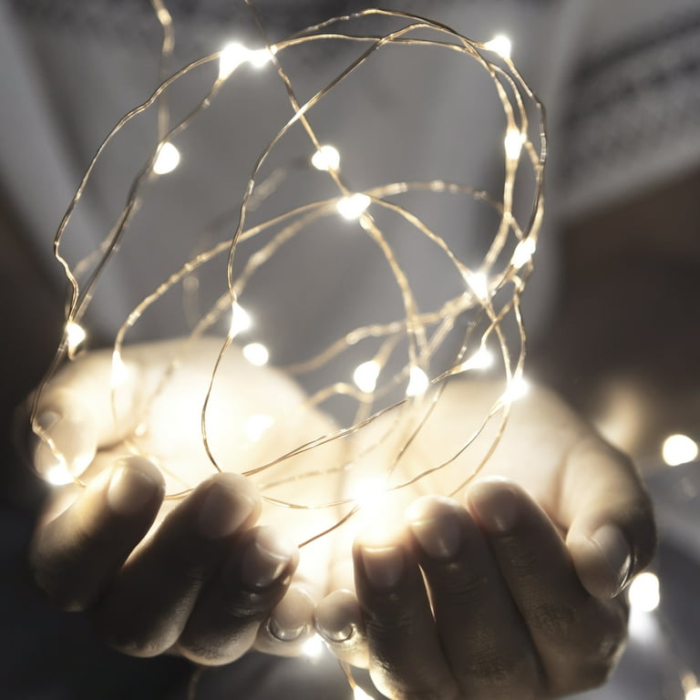 Outdoor Starry Solar String Lights- Solar Powered Cool White Fairy 100 LED Lights with 8 Lighting Modes for Patio, Backyard, Events by Pure Garden Outdoor Starry Solar String Lights- Solar Powered Cool White Fairy 100 LED Lights with 8 Lighting Modes for Patio, Backyard, Events by Pure Garden