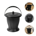 thumbnail image 1 of SWETRACE Black Plastic Urinal Toilet Chamber Pot with Lid Portable Non Toppling Design, 1 of 8