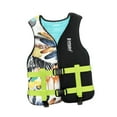 thumbnail image 2 of Chaleco salvavidas,Chaleco salvavidas ligero con cierre de cremallera para mujer,Traje de deportes acuáticos Chaleco Traje de baño portátil Náutica,Chaqueta de kayak acuático,equipo L, 2 of 8
