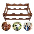thumbnail image 4 of WHAMVOX 1Pack Bamboo Wine Storage Rack for Home Use Bar Area Minimalist Style 22.5Inch, 4 of 8