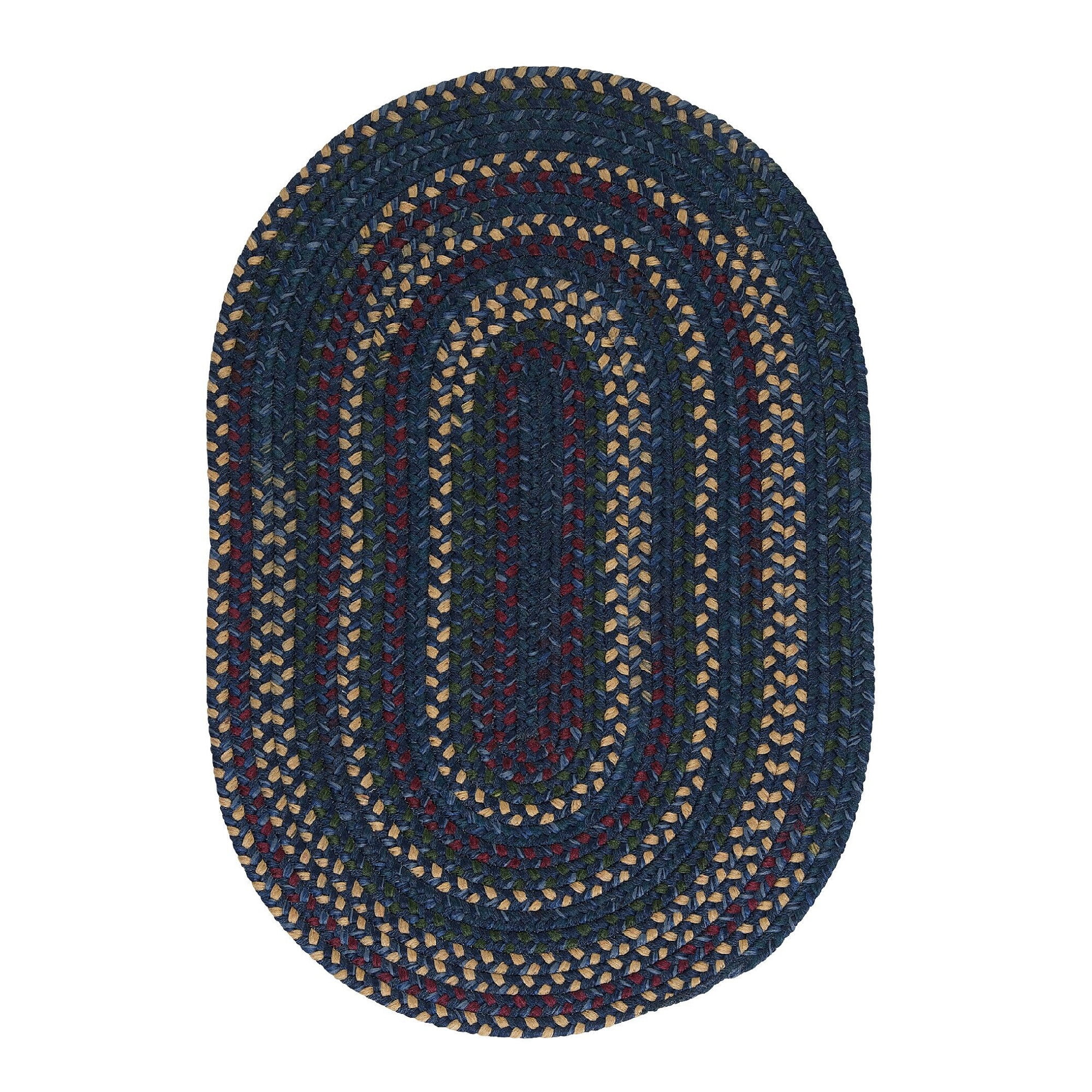 7' x 9' Braided Oval Area Throw Rug