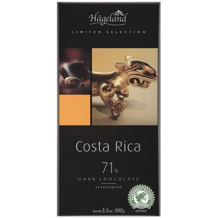 Hageland Limited Selection: Costa Rica 71% Dark Chocolate, 3.5 Oz