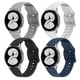 thumbnail image 1 of Correas de Silicona Ajustables para Samsung Galaxy Watch 4, Paquete de 4, Negro, Gris, Azul Marino,, 1 of 7