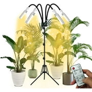 KEENAXES Led 4 Heads Led Plant Grow Lighting Adjustable Stand Auto On/Off 4/8/12h Timer Function Grow Lighting Hydroponic