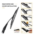 thumbnail image 4 of 1 Set Rear Windshield Wiper Arm Set & 1 Pcs 46545-S1F-981 Rubber Car Clutch Pedal Pad Cover, 4 of 10