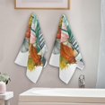 thumbnail image 2 of Coolnut Autumn Pumpkin Truck Dish Towels Kitchen Towel 2 PCS, Fall Harvest Hand Towels Ultra Soft and Highly Absorbent,Decorative Fingertip Face Towel for Bathroom Hotel, 28.3"x14.4", 2 of 4
