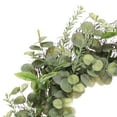 thumbnail image 2 of 30" Artificial Tulip Floral Spring Wreath with Green Leaves, 2 of 5