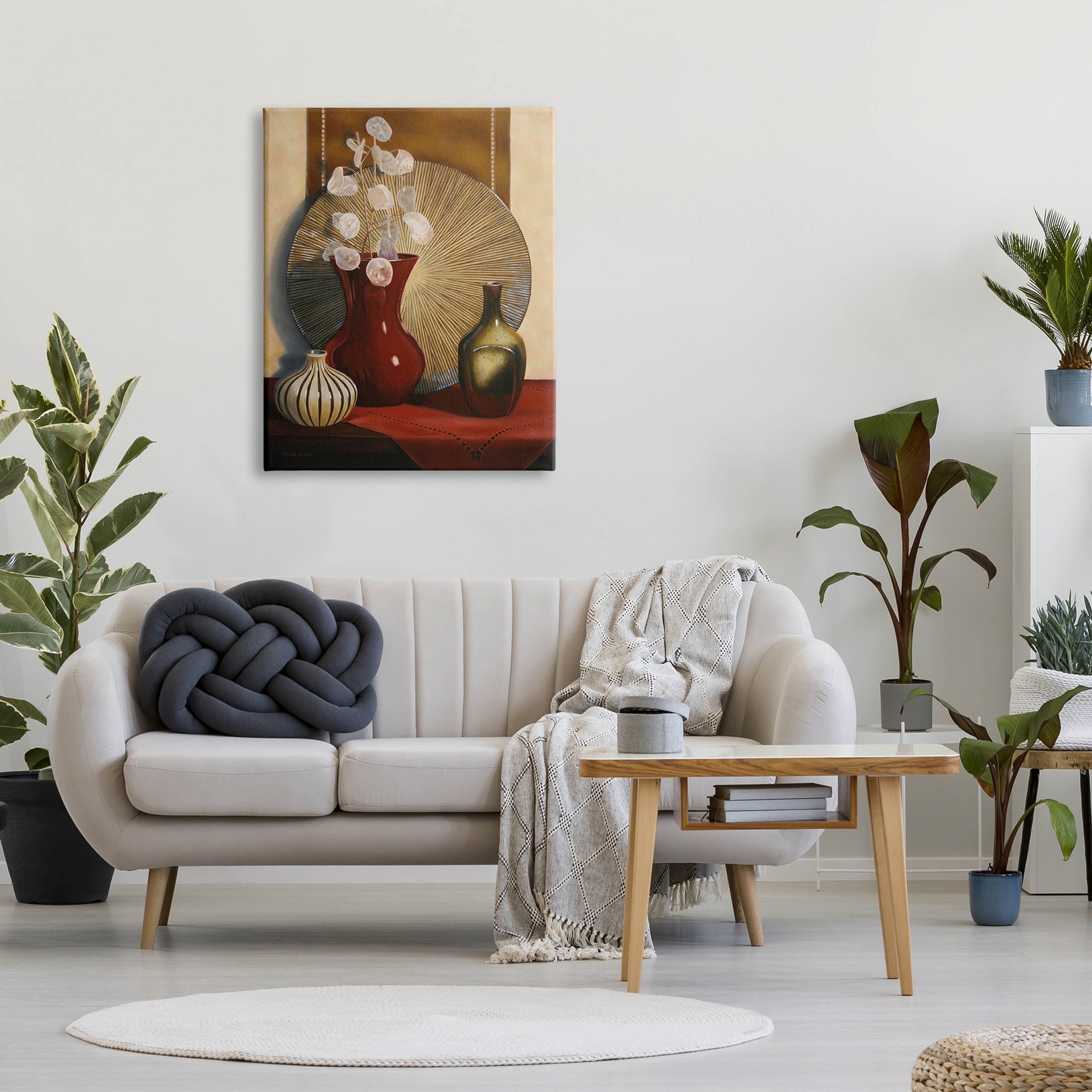 Stupell Industries Ornate Floral Vase Still Life Painting Gallery Wrapped Canvas Print Wall Art, Design by Cecile Baird