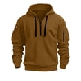 thumbnail image 5 of Luvrsol Men’s Plain Hooded Pullover Sweatshirt Solid Long Sleeve Everyday Athleisure Hoodie S-3XL, 5 of 6