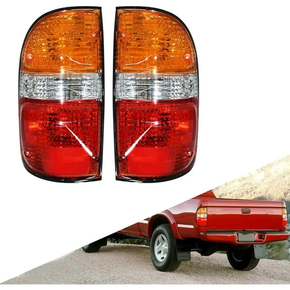 SEBLAFF 2-Pack Tail Light Rear Light Halogen Outer Left and Right Side Replacement for 2001-2004 Tacoma