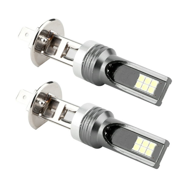 Faros delanteros para coche, 2 piezas 3030-12LED H1 24W Faros delanteros para coche Meticulosamente diseñados