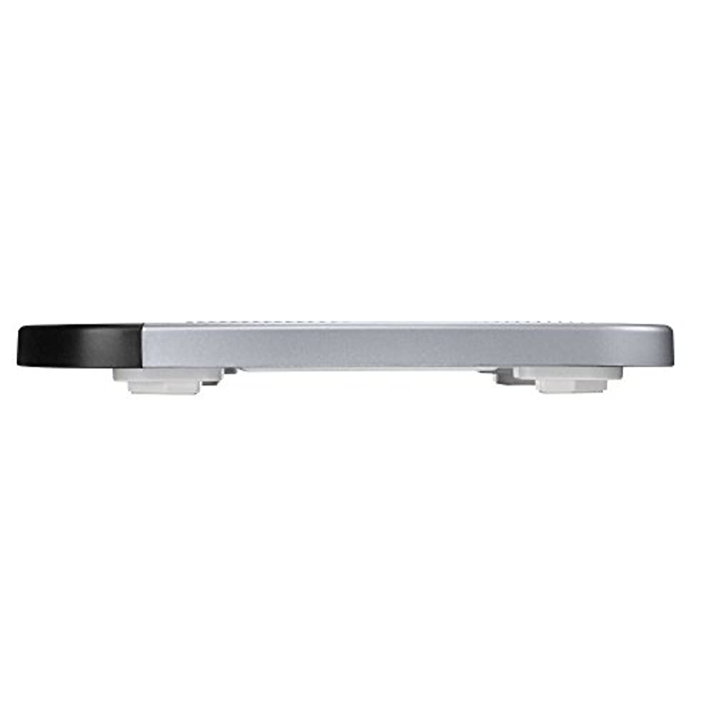 Conair Thinner TH280 Digital Precision LED Portable Bathroom Scale, Black/Silver