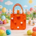 thumbnail image 6 of MORESEC Home Felt Easter Carrot Treat Bag Candy Pouch Orange Shape Party Favor for Egg Hunts Spring 9.1x9.1x4.7in, 6 of 6